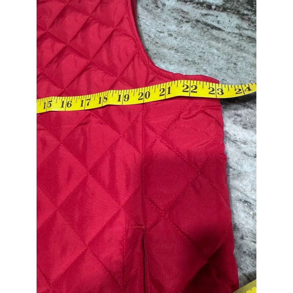 Hawke & Co Quilted Vest Performance Red Large Mens Everyday Gorpcore Layering